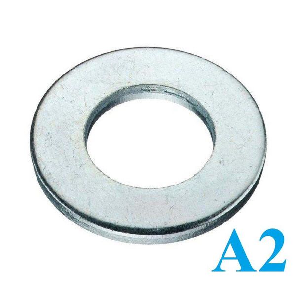 Шайба плоская DIN 125 М2 нержавеющая сталь A2 (1000 шт/уп)