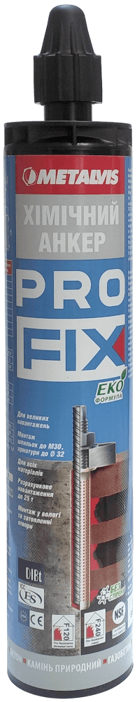 Химический анкер PROFIX 300 мл Metalvis