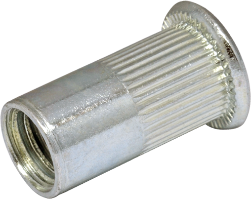 RFr-Гайка клепальная рифлёная М10 / 4-6.5 с буртиком D13 (200 шт/уп)