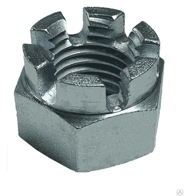 DIN 935 Гайка корончаста М16 кл.м.8 (20 шт/уп)